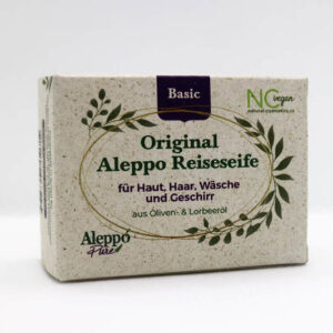 Aleppo szappan Basic 3% babérolajjal, 95 gr