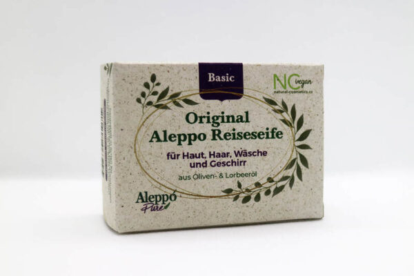 Aleppo szappan Basic 3% babérolajjal, 95 gr